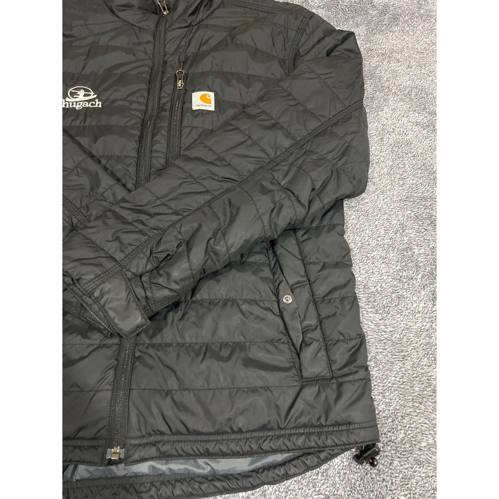 Carhartt Men Black Gilliam Insulated Puffer Jacket 102208 001 Medium Chugach - Picture 9 of 16